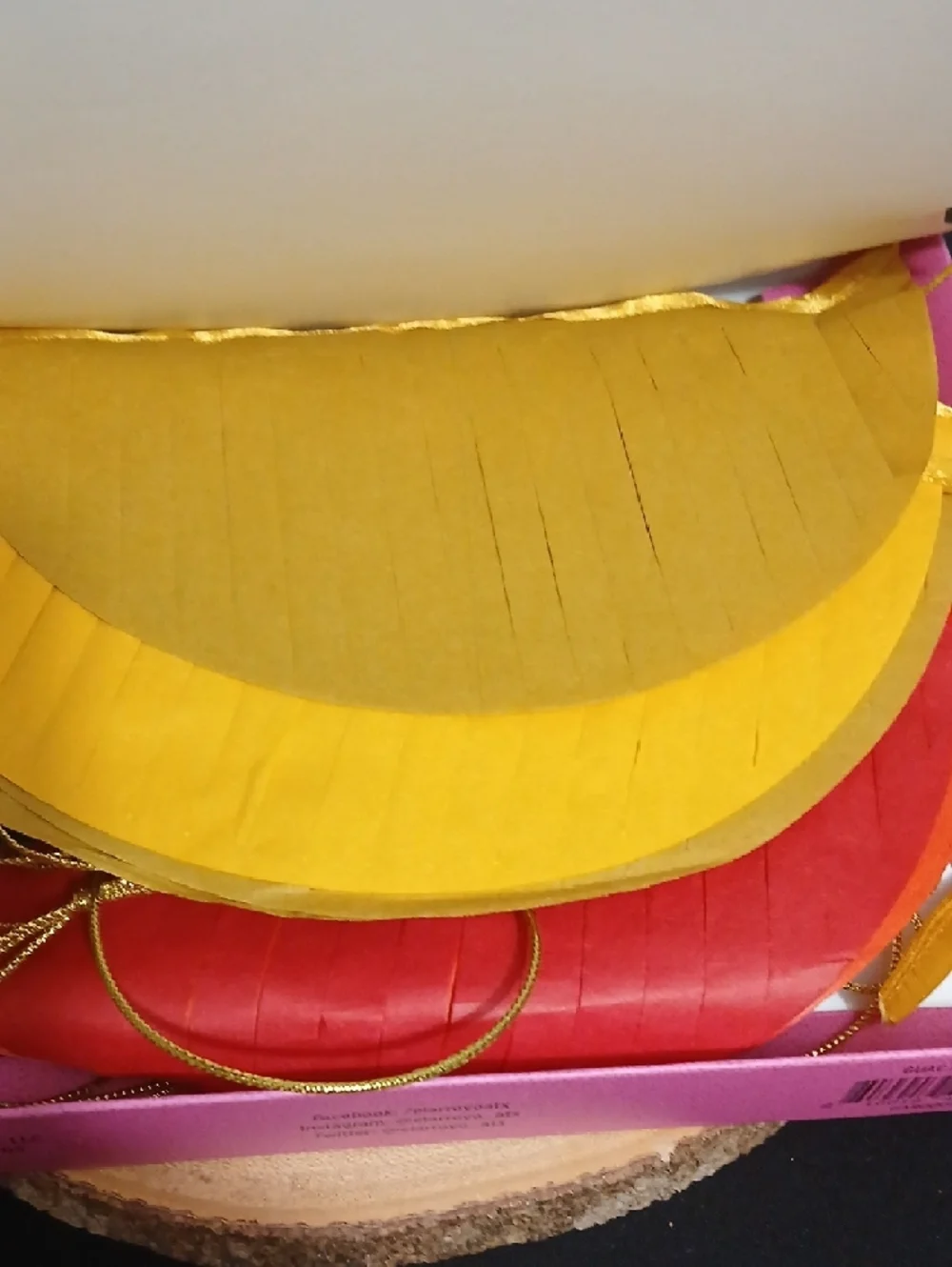 Festive Yellow and Black Party Garland Banner NIB